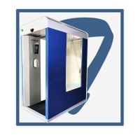 Large Booth, Temp Sanitize, Fog